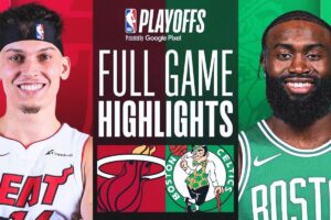 NBA Playoffs: Heat defeat Celtics to even the series after Herro scores 24.