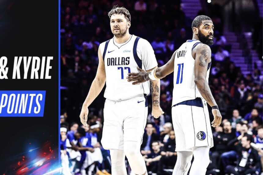 Breaking NBA Playoff Records!Kyrie Irving Leads Mavericks to Decisive Victory.