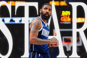 Breaking NBA Playoff Records!Kyrie Irving Leads Mavericks to Decisive Victory.